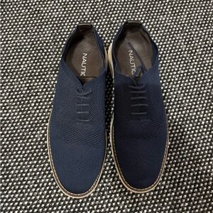 Nautica Navy Blue Knit Loafer Shoes – Men’s Size 9